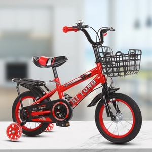 Harga Pabrik Sepeda Gunung Anak 12" Keranjang Rotan Single Speed Garpu Baja Rem Kabel Rangka Anti Guncangan Penuh Roda Bantu Anak Laki-laki - Product Image 4