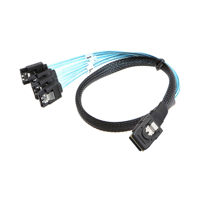 Mini SAS 36P SFF8087 to 4sata 7pin Computer Server Hard Disk Motherboard Data Cable