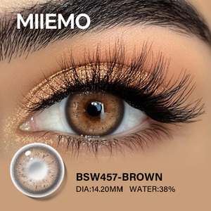 Für MIIEMO ein halbes Jahr Verwenden Sie Hema Material Weiche kosmetische Kontaktlinsen Beauty Coloured for Eye Blue Grey - Product Image 3
