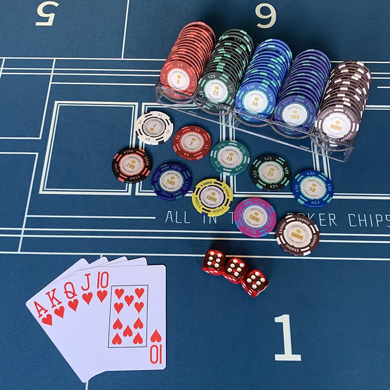 Nicro Twee Kleuren Dollar Klei Chips Fabrikanten Mahjong Schaken Partij Spel Valuta Chips Valuta Texas Baccarat Poker Chips