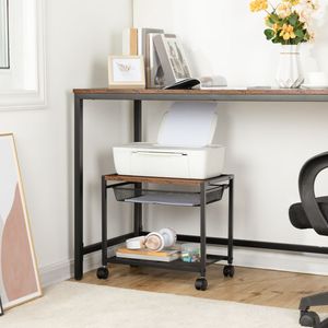 Support d'imprimante <span class=keywords><strong>sous</strong></span> bureau en gros, table de rangement pour imprimante <span class=keywords><strong>sous</strong></span> bureau <span class=keywords><strong>avec</strong></span> étagère sur <span class=keywords><strong>roulettes</strong></span>, support d'imprimante sur <span class=keywords><strong>roulettes</strong></span> pour l'organisation - Product Image 2