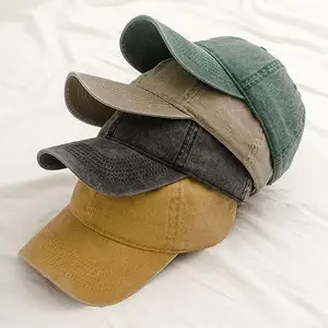 כובע בייסבול רטרו יומי מתכוונן קל משקל בסגנון פולו כובע שוליים מעוקלים לשני המינים