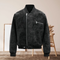 Veste en cuir pour homme, veste en cuir PU rétro américaine, veste décontractée d'hiver pour homme, fermeture éclair ample et écologique