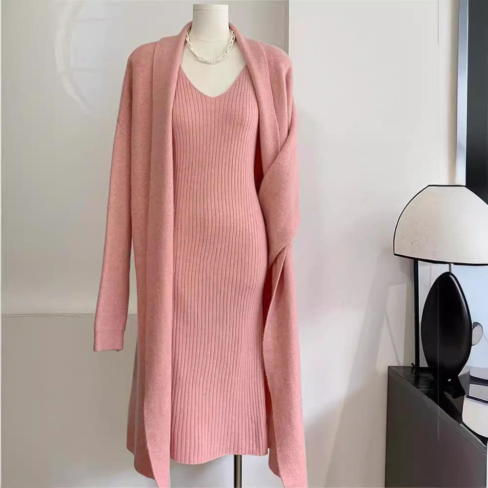 Herbst Welche Strickjacke Zum Kleid Elegante Langarm Strickjacke