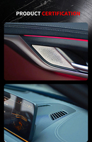 Coques d'enceintes LED lumineuses pour G30 540i, garnitures de tweeter intérieures de voiture, accessoires de remplacement modifiés pour l'ambiance automobile