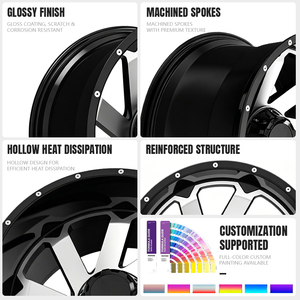 ล้อแม็กซ์ SUPER BLACK ขอบขัดเงา สำหรับรถ SUV ขนาด 26x12J และรถกระบะขนาด 26x14J ล้อแต่งสำหรับรถ SUV - Product Image 2