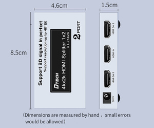 DTECH haute définition 4K HDMI splitter 1x2 1080P @ 60Hz 4K x 2K @ 30Hz <span class=keywords><strong>DTS</strong></span>/DOLBY-<span class=keywords><strong>AC3</strong></span>/DSD/<span class=keywords><strong>HD</strong></span>(HBR) vidéo audio splitter - Product Image 5