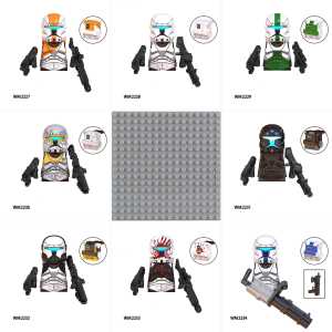 Juguete Educativo de Bloques de Construcción, Clone Shock Trooper, ARF Trooper, Heavy Gunner, Juguete de Ladrillos para Niños - Product Image 1