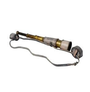 Telescopio de catalejo antiguo de mano con estuche de cuero pirata aventura artesanía de Metal náutico decorativo coleccionable - Product Image 6