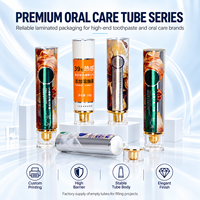 Tube d'emballage de dentifrice laminé en aluminium et plastique, conteneur vide avec bouchon à vis, logo personnalisé, impression UV, 12,7-35 mm