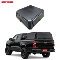 Capot rigide en alliage d'aluminium pour pick-up avec portes latérales solides et rails de toit pour Chevrolet Colorado