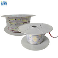 Bande LED haute tension AC220V-240V 50m/100m/rouleau Bande lumineuse LED 2835 8mm 120L Bandes LED flexibles