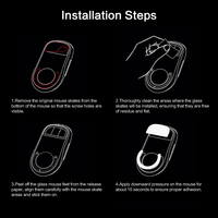 SIKAI Kaca Pelindung Mouse Tahan Lama untuk Logitech G PRO X SUPERLIGHT 2 (GPX2) Pengganti Kaki Mouse Anti Gesekan Halus untuk Gaming FPS