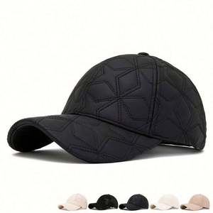 Casquette de baseball à motif matelassé pour hommes et femmes, nouvelle collection automne-hiver, casquettes de baseball chaudes en daim - Product Image 1