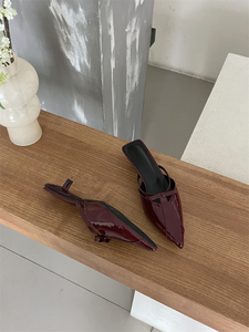 <span class=keywords><strong>Scarpe</strong></span> DEleventh 2024 Nuovo Design Ciabatte Sandali <span class=keywords><strong>da</strong></span> Donna con Tacco Basso Mezze Calze per Feste e Matrimoni - Product Image 4