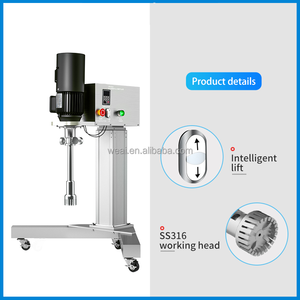 Prezzo di fabbrica laboratorio di produzione di prodotti petrolchimici per la produzione di crema alimentare disaperante Mixer di sollevamento ad alto taglio miscelatore omogeneizzatore emulsionante - Product Image 3