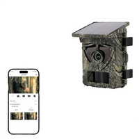 Caméra de chasse avec vision nocturne 4K, étanche IP67, carte SD CMOS, alimentation solaire, WiFi, pour la faune en plein air