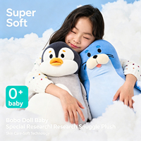 Coussin en peluche personnalisé ultra doux en forme de phoque ou de pingouin, jouet en peluche sûr et confortable, cadeau d'anniversaire pour enfants
