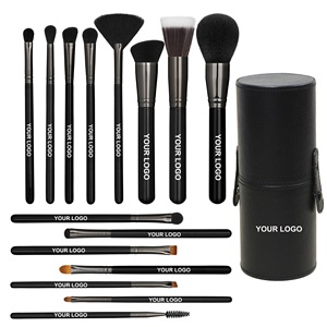 Juego <span class=keywords><strong>de</strong></span> <span class=keywords><strong>Brochas</strong></span> <span class=keywords><strong>de</strong></span> <span class=keywords><strong>Maquillaje</strong></span> <span class=keywords><strong>de</strong></span> Alta Calidad EMF con Estuche 15 Piezas Negras Veganas Profesionales para Base en Polvo Logo Personalizado <span class=keywords><strong>de</strong></span> Lujo - Product Image 1