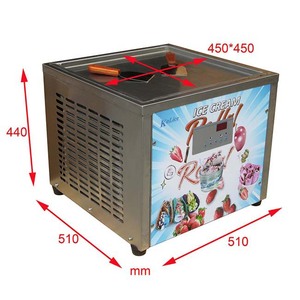 Kolice 45cm vuông Pan New Mini truy cập <span class=keywords><strong>topping</strong></span> TACO chiên Máy làm kem cho trái cây và sữa bảng Top sử dụng - Product Image 5