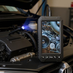 Caméra endoscopique endoscopique à triple objectif avec câble lumineux de 16,4 pieds et écran de 5 pouces pour l'inspection de la voiture - Product Image 2