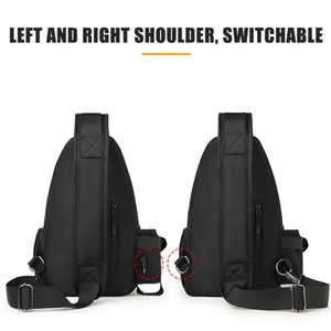 Sac bandoulière multi-poches personnalisé en usine, grande capacité, imperméable, unisexe, en nylon, pour le sport et les affaires - Product Image 5