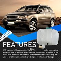 Réservoir de liquide de refroidissement du moteur pour Volvo XC90 03-06, XC90 07-2014, XC90 07-11, avec bouchon, remplace 30760100