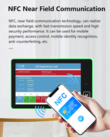 New 10.1inch Wall Mount Digital Signage Android Tablet Pc Touch Screen Ethernet Wi-Fi POE NFC LED Light School Hotel Business