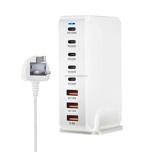 Charger 8-Port USB PD Charger Quick Charge 3.0 USB Type <b>C</b> Fast <b>Charging</b> Mobile USB Dock Charge - Product Image 2