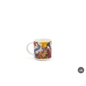 Tasses à café en porcelaine Excelsa Kimono 10 cl multicolores, lot de 6 - Product Image 2