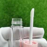 CY349 Tube de brillant à lèvres rose rond givré en gros en vrac 5ml conteneur de brillant à lèvres bouteille vide emballage cosmétique Tube en plastique