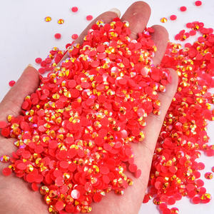 Bobohoo พลอยเทียมเรซิ่น2มม.-6มม. เรซินด้านล่างเจลลี่สี AB พลอยเทียมหลวมแบบไม่ใช้ความร้อนสำหรับคลิปหนีบผม - Product Image 2