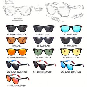 Gafas de Sol Polarizadas con Marco Cuadrado para Hombre y Mujer, Venta Caliente de Fábrica, Logotipo Personalizado, Antideslumbrantes, para Pesca y Conducción - Product Image 6
