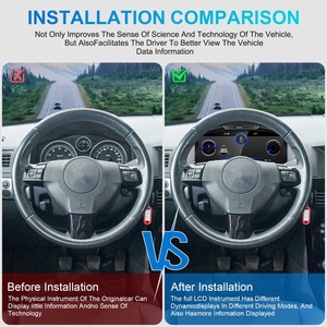 Panneau d'instruments numérique LCD pour voiture, système Linux avec fonction de compte kilométrique virtuel pour Opel Astra 2004-2010 - Product Image 3