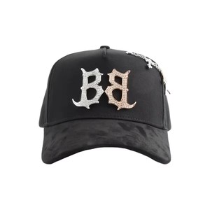 หมวกแก๊ป Barbas Hats Gorras G5 รุ่นเบสบอล ชุบทอง 24k ประดับหัวกะโหลก ดาว และคริสตัล ปักลายสไตล์พังก์ ผ้าฝ้ายผสมหนังกลับ 5 ชิ้น - Product Image 5