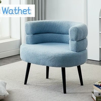 Nordique Simple Hôtel Accent Design Moderne Chaises Blanc Laine D'agneau Loisirs Canapé Fauteuils Pour Salon Chambre Salle De Lecture