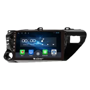 For Toyota Hilux 2015-2020 LHD 10 Inch Headunit Device Double 2 Din Octa-Core Quad Car Stereo GPS Navigation Android Car Radio