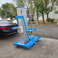 Einmast-Aluminium-Hebebühne für Lager und Hotels, 120kg-200kg Traglast, Rutschfeste Hydraulische Plattform