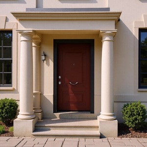Ensemble de porte d'entrée en bois de noyer sur mesure, couleur naturelle, porte d'entrée turque, porte extérieure, design traditionnel - Product Image 1
