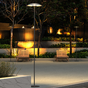 โคมไฟสวนพลังงานแสงอาทิตย์ทันสมัย ​​IP65 กันน้ำ สำหรับลานบ้านและพื้นที่กลางแจ้ง - Product Image 4