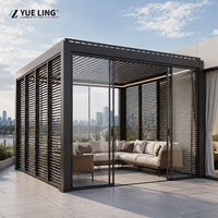 Pergola en aluminium à lames orientables sur mesure pour entrepreneurs et constructeurs, pergola en aluminium à lames orientables pour terrasse extérieure