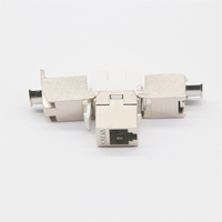 Connecteur RJ45 Cat6 UTP Ethernet 8P8C Modulaire Double Jack IDC Femelle pour Carte PCB, 100 Pièces