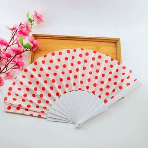Éventail en plastique à poignée, style flamenco espagnol à pois, 23 cm, pour la danse, les mariages, la décoration ou les cadeaux, style amour - Product Image 6