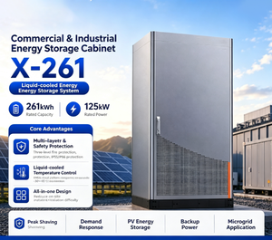Gabinete de Almacenamiento de Energía Todo en Uno para C&I, Refrigerado por Líquido, 261 kWh, 125 kW, LiFePO4 BESS, Protección Contra Incendios de Tres Niveles, Reducción de Pico de Carga - Product Image 3