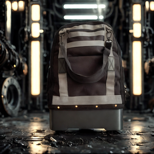 Sac de rangement pour outils d'électricien de grande capacité, durable, nouveau style Oxford avec fermeture à glissière, sac à outils décontracté pour l'extérieur - Product Image 1