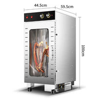 Sécheur à saucisses en acier inoxydable, commercial, entièrement automatique, rotatif, suspendu, pour la viande de canard fumée, sécheur alimentaire