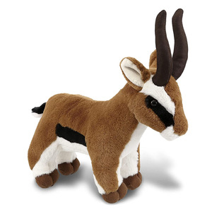 Cao cấp huggable động vật 10 inch nâu mềm động vật hoang dã ORYX trẻ em chơi búp bê với sừng dài đồ chơi sang trọng Linh Dương Thú nhồi bông đồ chơi - Product Image 1