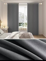 Les rideaux finis sont fabriqués en tissu de coton et de lin, qui est confortable, doux et offrant de belles propriétés de drapage.
