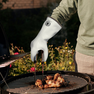 Gants résistants aux hautes et basses températures, isolation thermique, <span class=keywords><strong>anti</strong></span>-<span class=keywords><strong>chaleur</strong></span>, pour <span class=keywords><strong>barbecue</strong></span>, cuisson, gants en silicone liquide de qualité alimentaire - Product Image 5