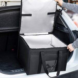 Bolsas de mano con aislamiento para pizza grandes de 18 pulgadas para servicio pesado personalizado, nevera para picnic al aire libre, bolsa térmica para entrega de almacenamiento de alimentos - Product Image 4